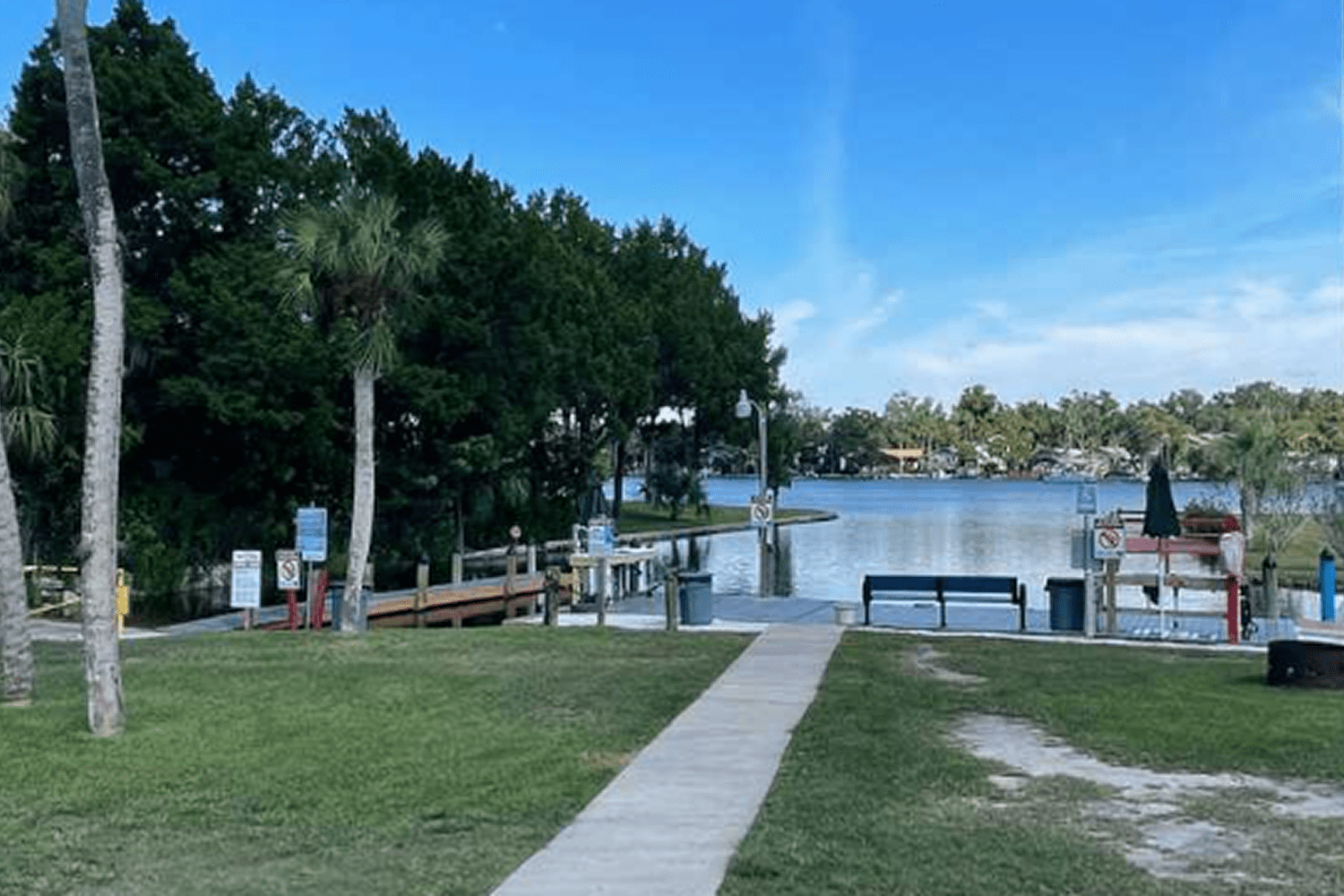 Scenic lakeside view with trees